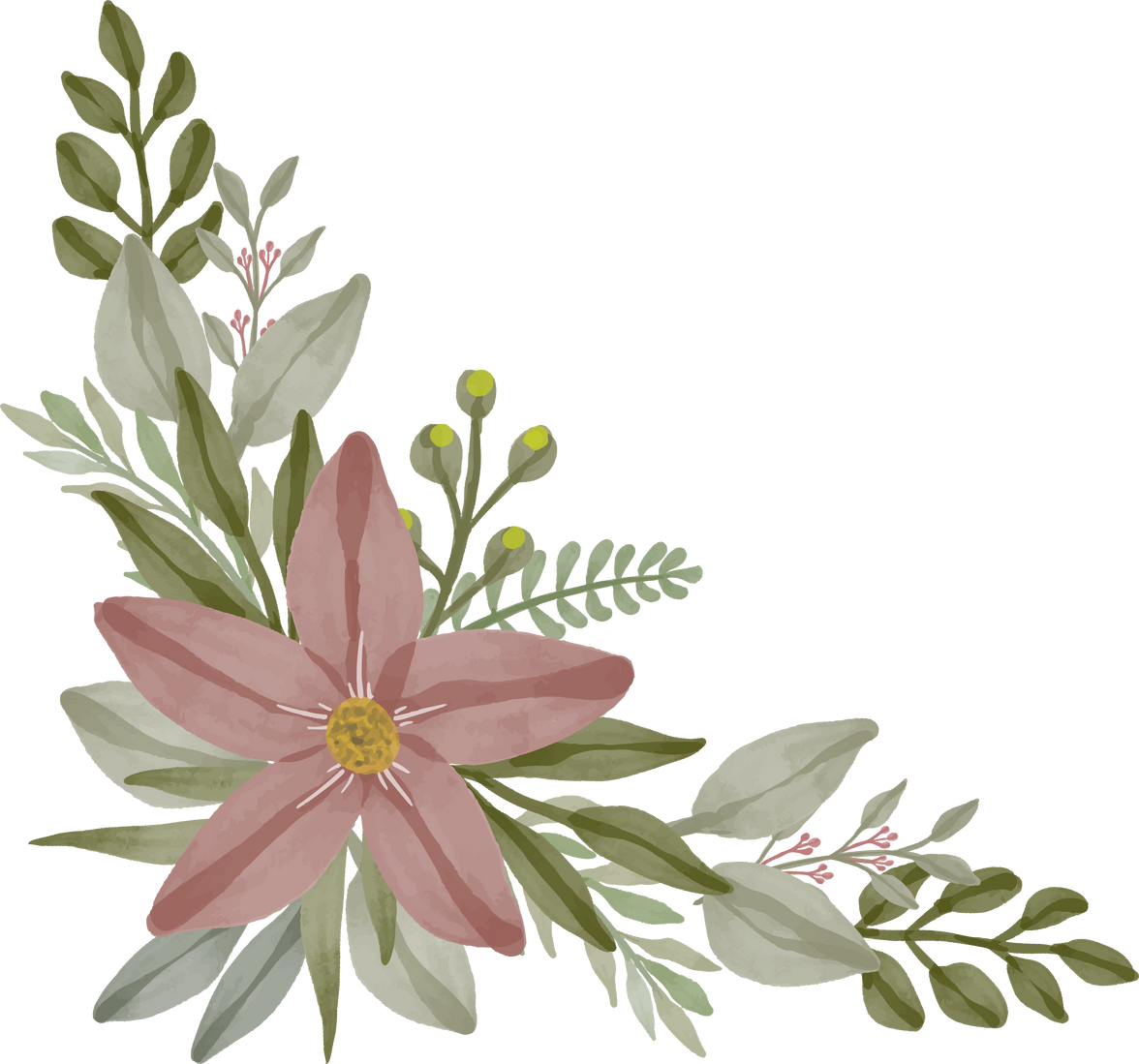 Flower Bouquet Border 